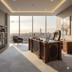 میز مدیریت تمام وکیوم mdf