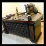 میز مدیریت لمسه پایه آبنوس