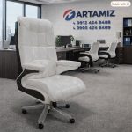 صندلی مدیریت کاج دسته چرم